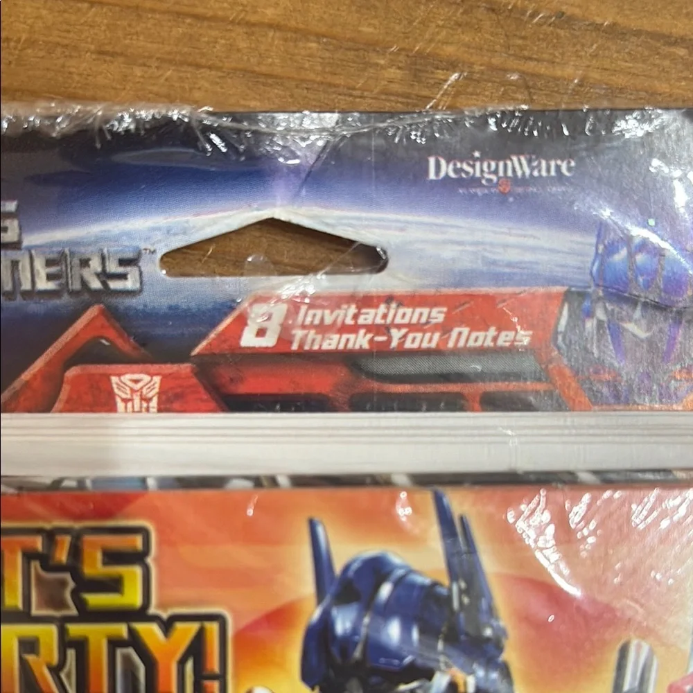 VTG NIP Transformers Party Supplies Set