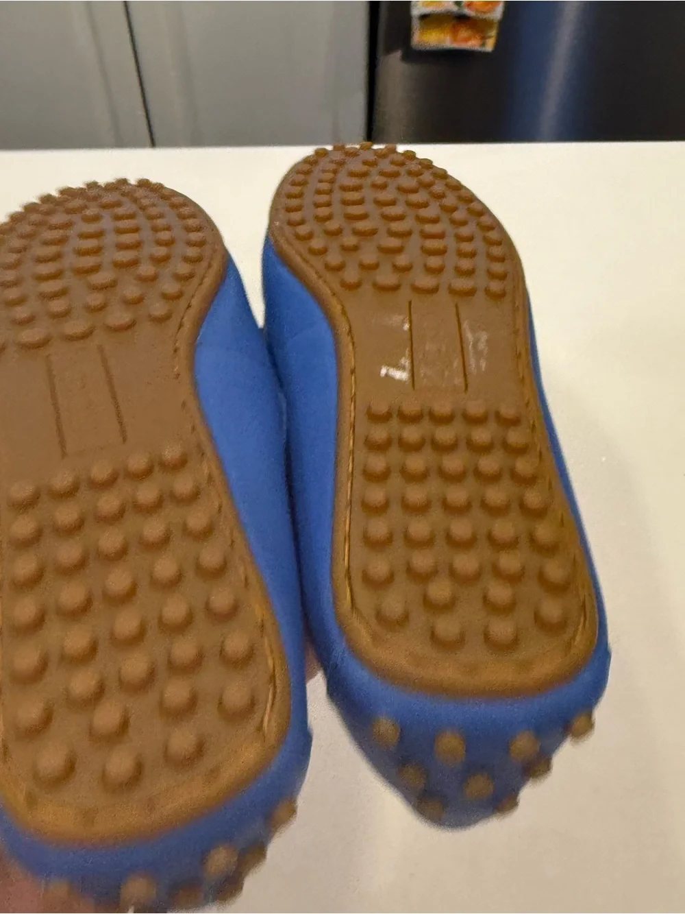 Lauren Ralph Lauren Brynn Driving Loafers Blue Leather Sz 6 NEW