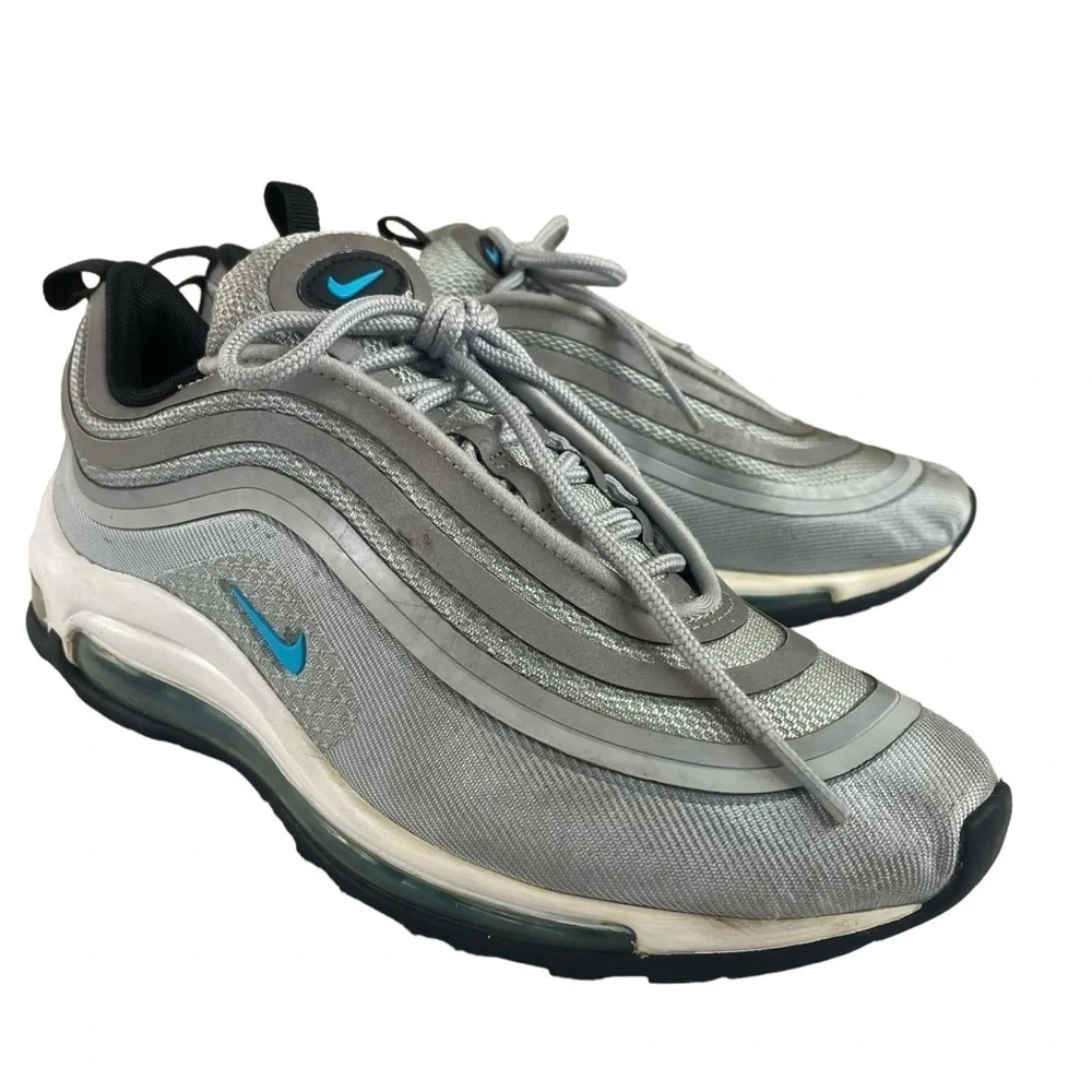 Nike Air‎ Max 97 Ultra 17 Wolf Grey Marina Blue 917704-001 Womens Size 8 Rare