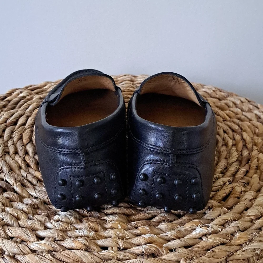Tod's Mens Gommino Black Leather Driving Penny Loafers‎ 6.5/US7.5