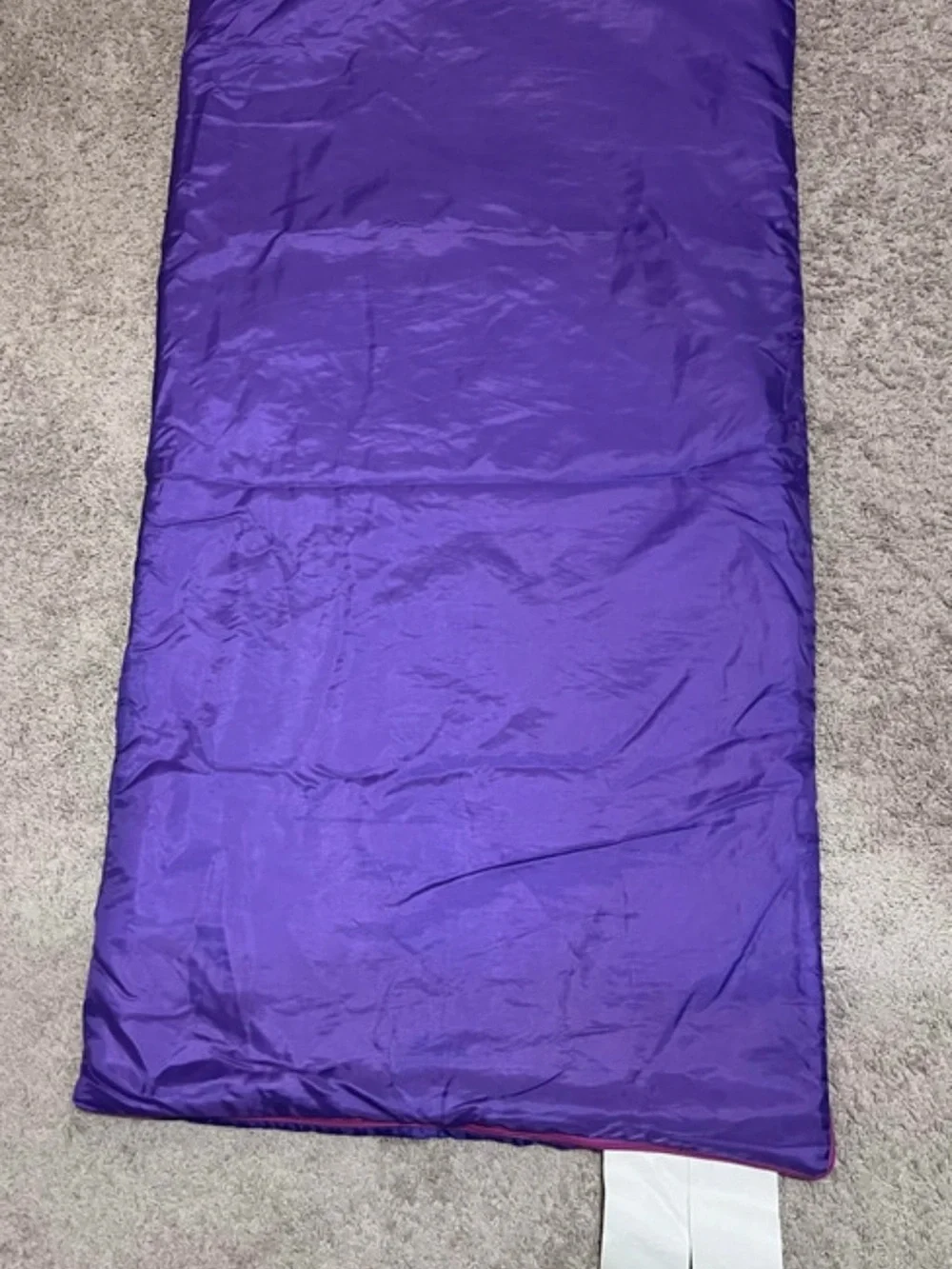 Kids Purple 'Best Friends Forever' Sleeping Bag with Donut & Apple Print