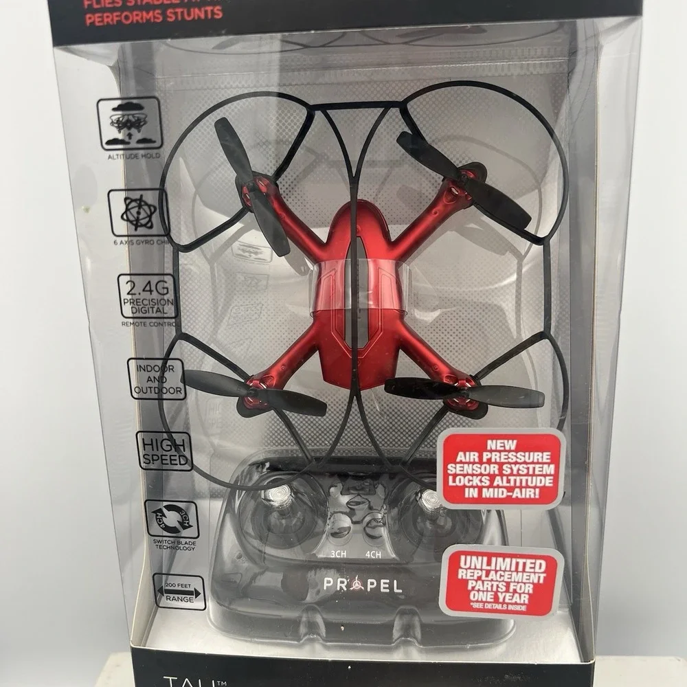 PROPEL TAU Palm Sized‎ Performance DRONE Red NEW In BOX