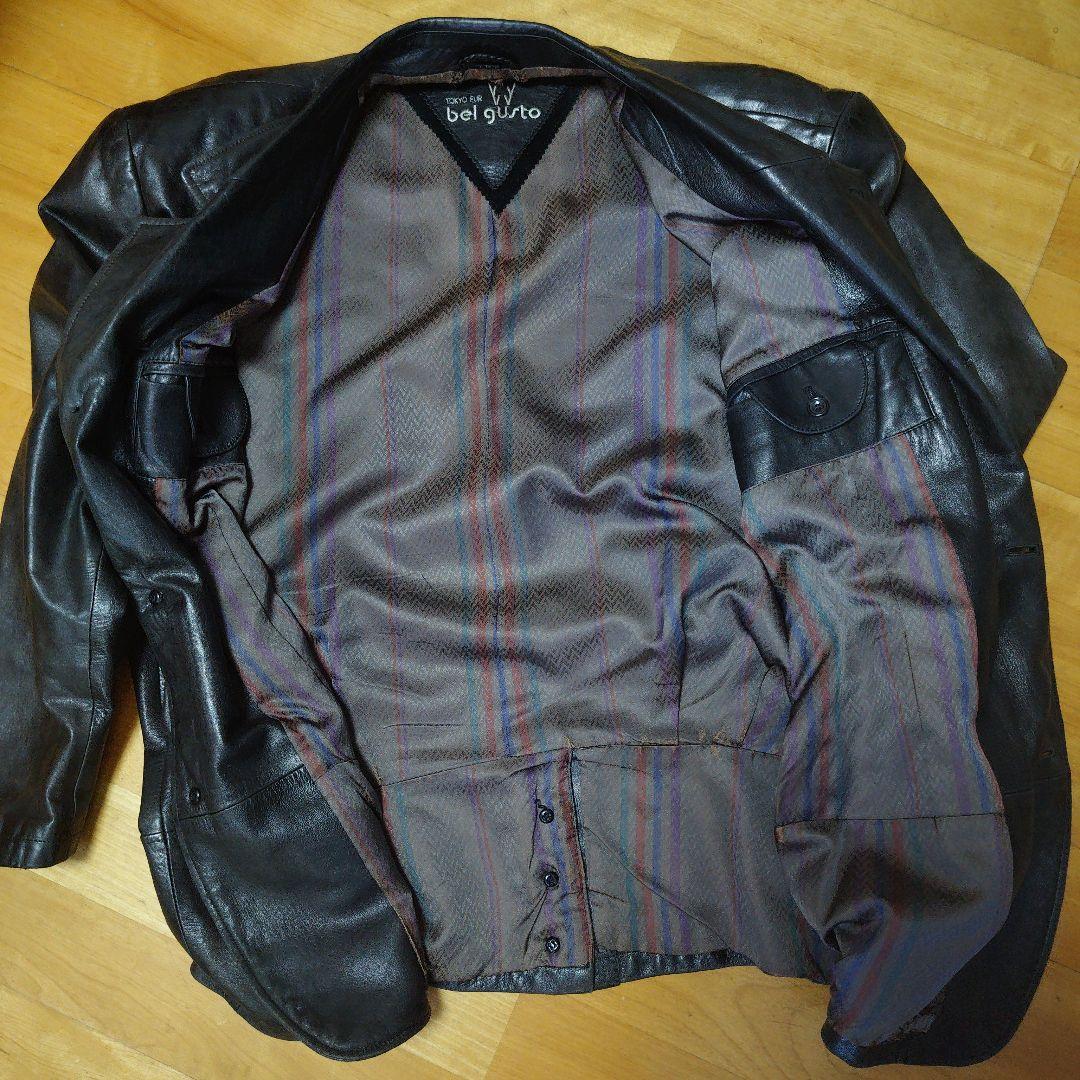 bel giunto Black Leather Jacket