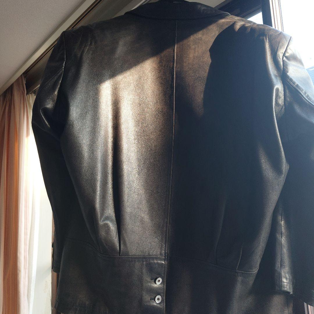bel giunto Black Leather Jacket